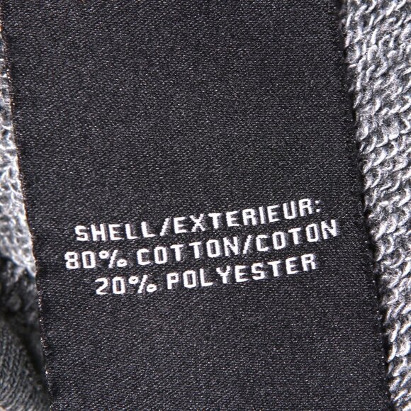 7 For All Mankind Ruffled Cropped Sweatshirt Sweater Grey Crewneck NEW - Picture 8 of 8